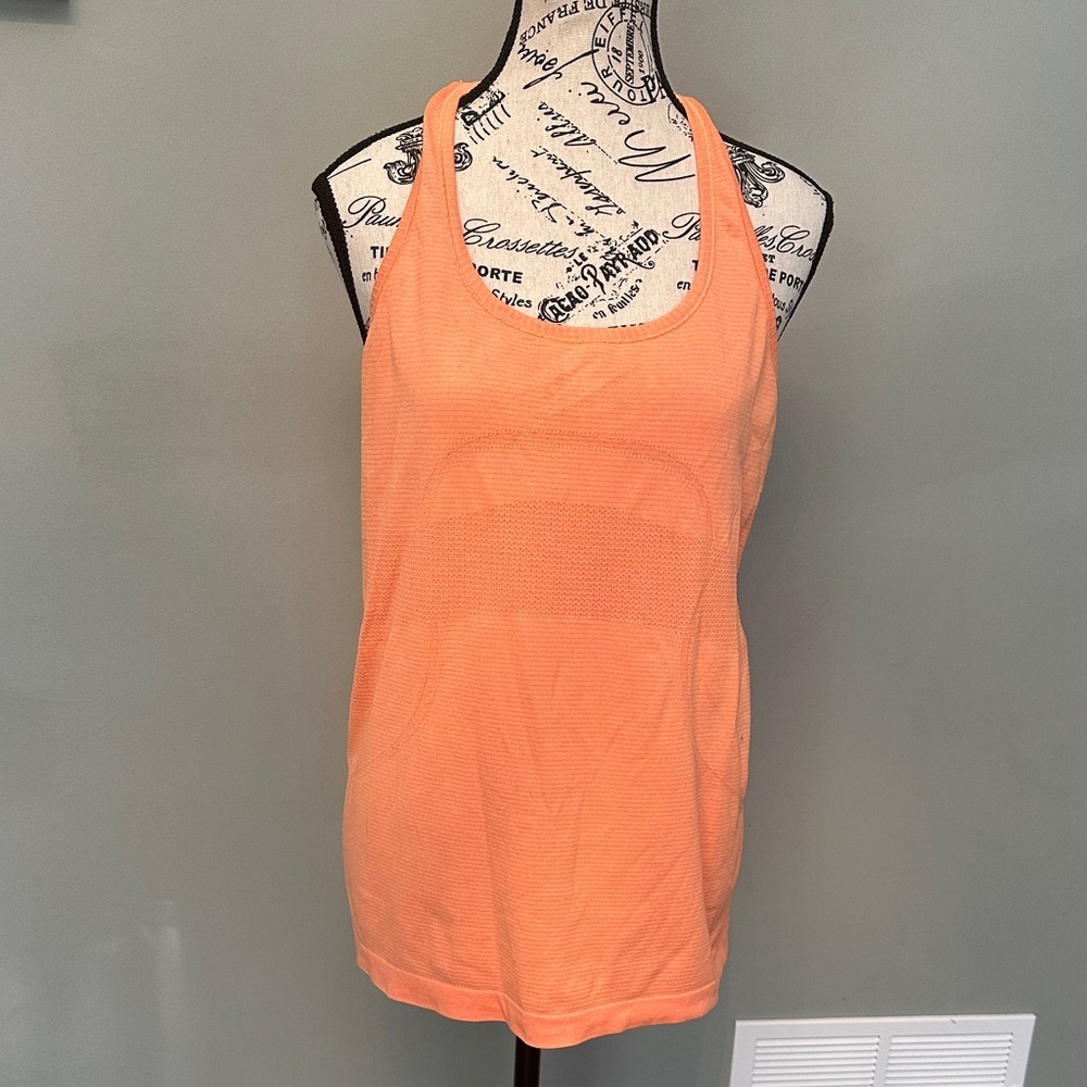 Lululemon Women's Orange Tank Top